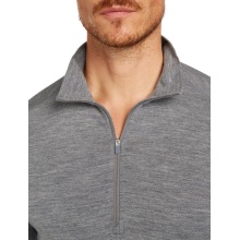 Icebreaker Bielizna Termiczna Longsleeve Half-Zip 200 Oasis LS - Wełna Merino, dopasowana - szary Mężczyźni